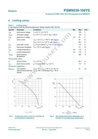 PSMN039-100YS Datasheet Page 3