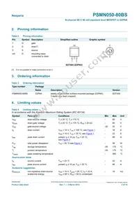 PSMN050-80BS Datasheet Page 2
