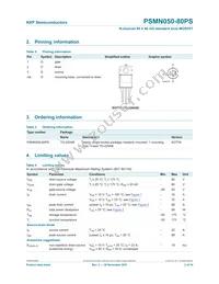 PSMN050-80PS Datasheet Page 2