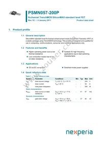 PSMN057-200P Datasheet Cover