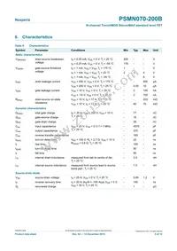 PSMN070-200B Datasheet Page 5