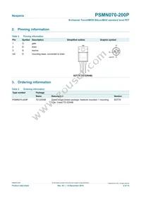 PSMN070-200P Datasheet Page 2