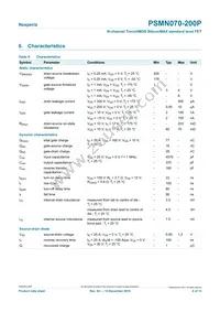 PSMN070-200P Datasheet Page 6