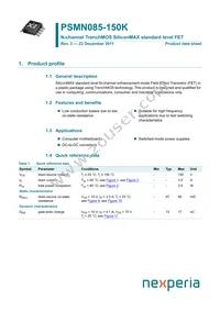 PSMN085-150K Datasheet Cover