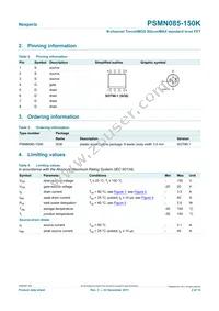 PSMN085-150K Datasheet Page 2