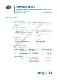 PSMN0R9-25YLC Datasheet Cover
