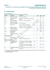 PSMN1R0-40ULDX Datasheet Page 3