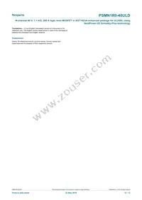 PSMN1R0-40ULDX Datasheet Page 12