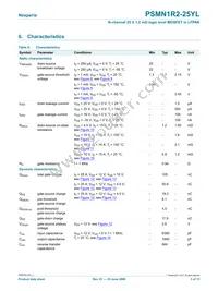 PSMN1R2-25YL Datasheet Page 5