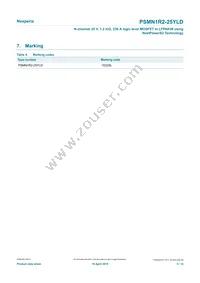 PSMN1R2-25YLDX Datasheet Page 3