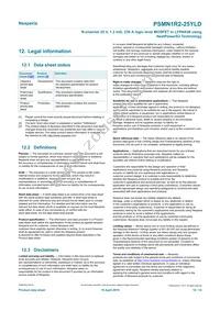 PSMN1R2-25YLDX Datasheet Page 12