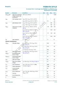 PSMN1R4-30YLDX Datasheet Page 6