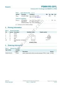 PSMN1R5-30YL Datasheet Page 2