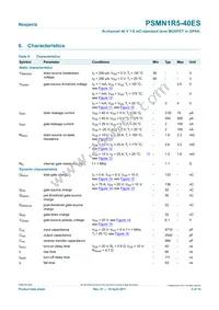 PSMN1R5-40ES Datasheet Page 5