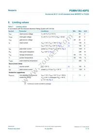 PSMN1R5-40PS Datasheet Page 3