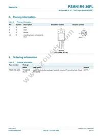 PSMN1R6-30PL Datasheet Page 2