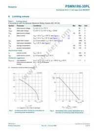 PSMN1R6-30PL Datasheet Page 3