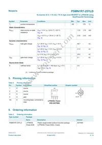 PSMN1R7-25YLDX Datasheet Page 2