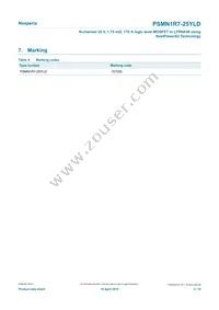 PSMN1R7-25YLDX Datasheet Page 3