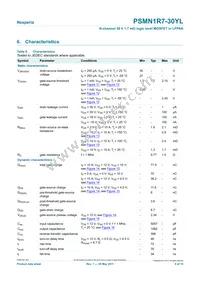 PSMN1R7-30YL Datasheet Page 6