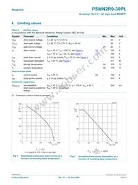PSMN2R0-30PL Datasheet Page 3