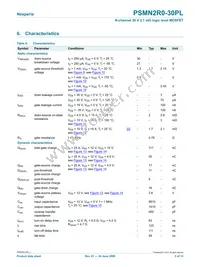 PSMN2R0-30PL Datasheet Page 5