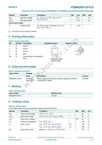 PSMN2R0-30YLDX Datasheet Page 2