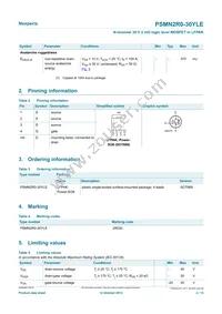 PSMN2R0-30YLE Datasheet Page 2