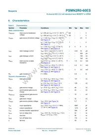 PSMN2R0-60ES Datasheet Page 6