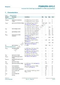 PSMN2R6-30YLC Datasheet Page 6