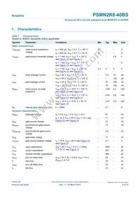 PSMN2R8-40BS Datasheet Page 6
