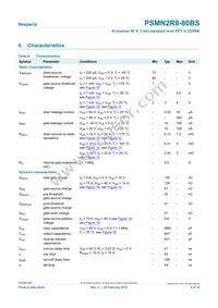 PSMN2R8-80BS Datasheet Page 5