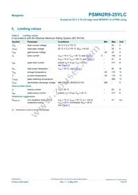 PSMN2R9-25YLC Datasheet Page 3