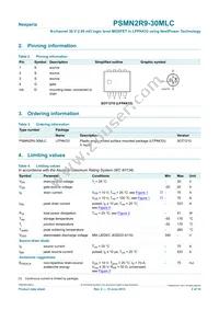 PSMN2R9-30MLC Datasheet Page 2