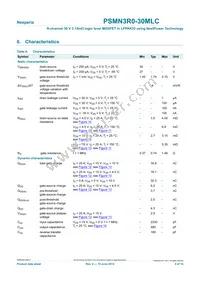 PSMN3R0-30MLC Datasheet Page 5