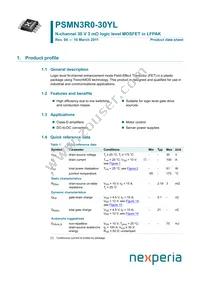 PSMN3R0-30YL Datasheet Cover