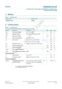 PSMN3R0-30YLDX Datasheet Page 3