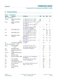 PSMN3R3-80ES Datasheet Page 5