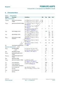 PSMN3R3-80PS Datasheet Page 6