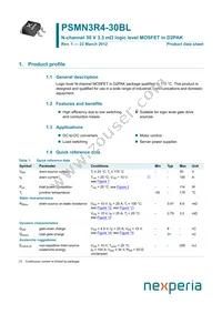 PSMN3R4-30BL Datasheet Cover