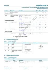 PSMN3R5-25MLDX Datasheet Page 2