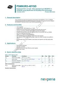 PSMN3R5-40YSDX Datasheet Cover