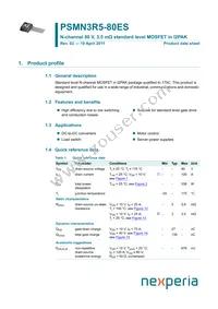 PSMN3R5-80ES Datasheet Cover