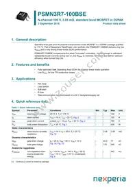 PSMN3R7-100BSEJ Datasheet Cover