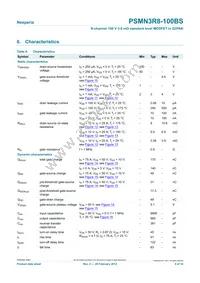 PSMN3R8-100BS Datasheet Page 5