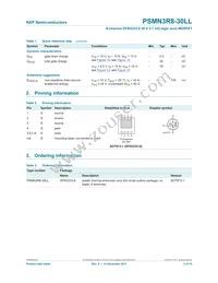 PSMN3R8-30LL Datasheet Page 2