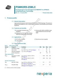 PSMN3R9-25MLC Datasheet Cover