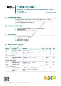 PSMN3R9-60XSQ Datasheet Page 2