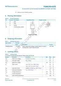 PSMN3R9-60XSQ Datasheet Page 3