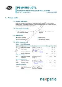 PSMN4R0-30YL Datasheet Cover